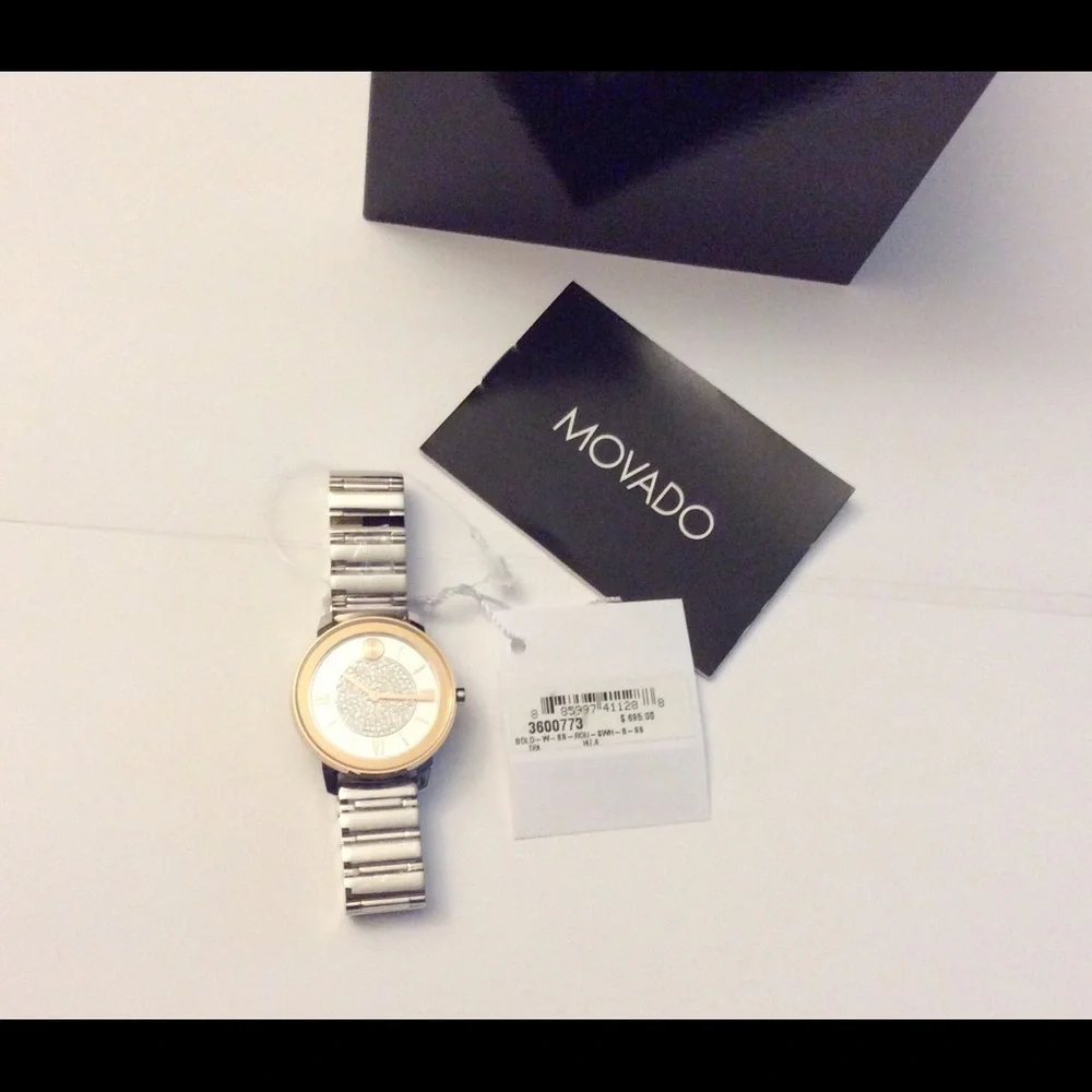 Movado Bold Trend Crystal Quartz Dial Ladies Watch